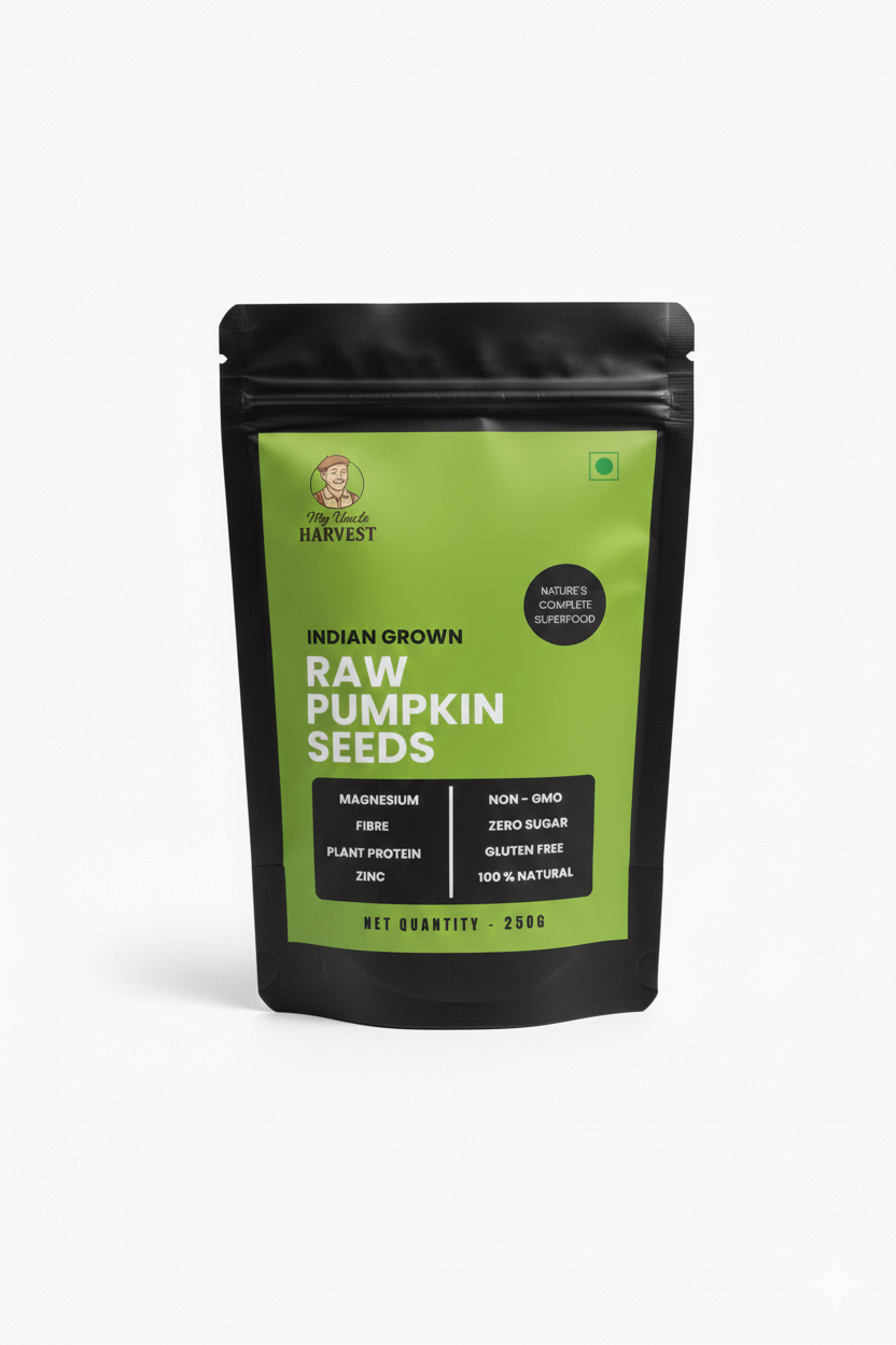 Premium Organic Pumpkin Seeds (Pepitas) - Raw & Unsalted, Non-GMO - Contains Magnesium, Zinc & Protein - Ideal for Snacking, Salads & Baking