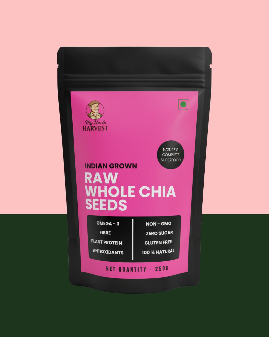 Premium Organic Chia Seeds  - Non-GMO,Contains Omega-3, Fiber & Protein - Versatile Superfood for Smoothies, Baking & Weight Management