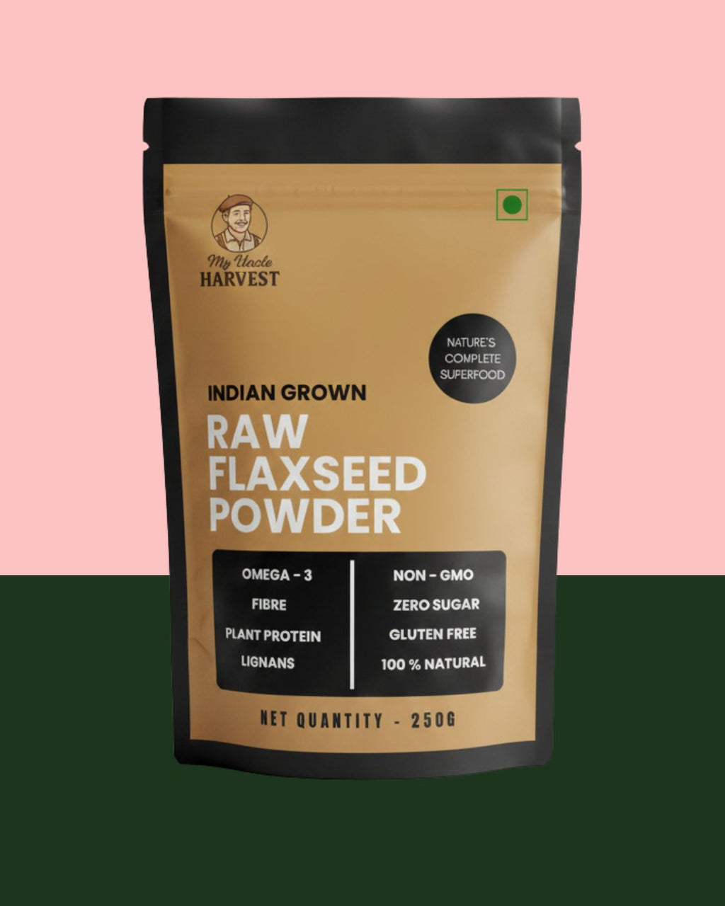 Organic Golden Flax Seed Powder (Milled Ground Flaxseed) - Non-GMO, Contains Lignan,Omega-3 & Fiber - Perfect for Smoothies, Baking & Digestive Health